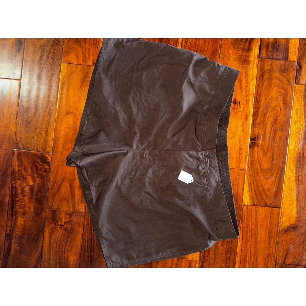 South‎ Point Womens Plus Size 22W Brown Swim Shorts Board Shorts Mesh Liner Snap